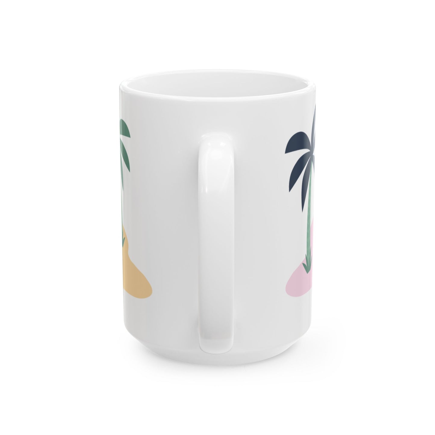 Beach Style Coffee Mug, Ceramic Coffee Cup, 11oz or 15oz Size, Perfect Gift