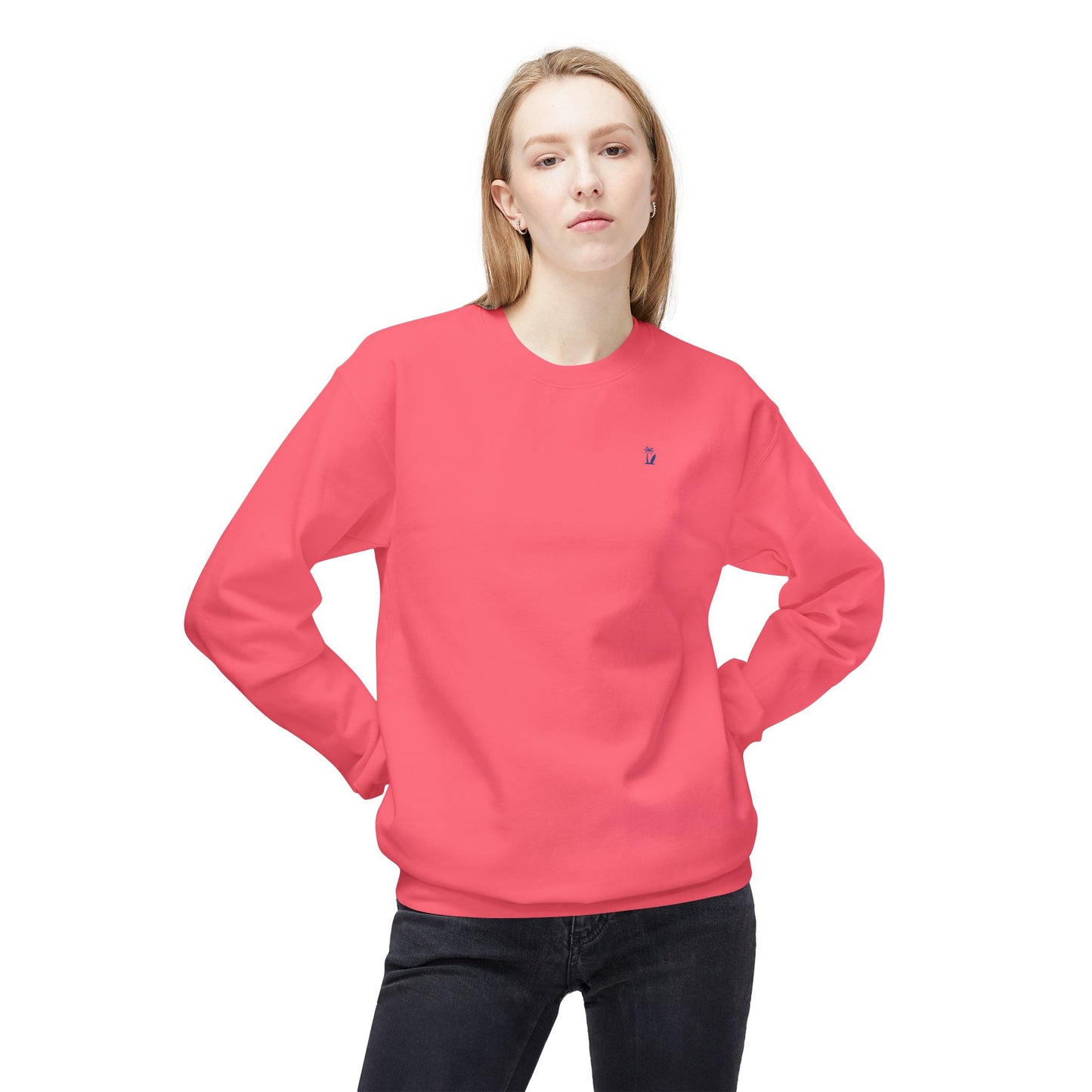 Women's VS Embroidered Crewneck Sweatshirt - Mid Weight, Color Options