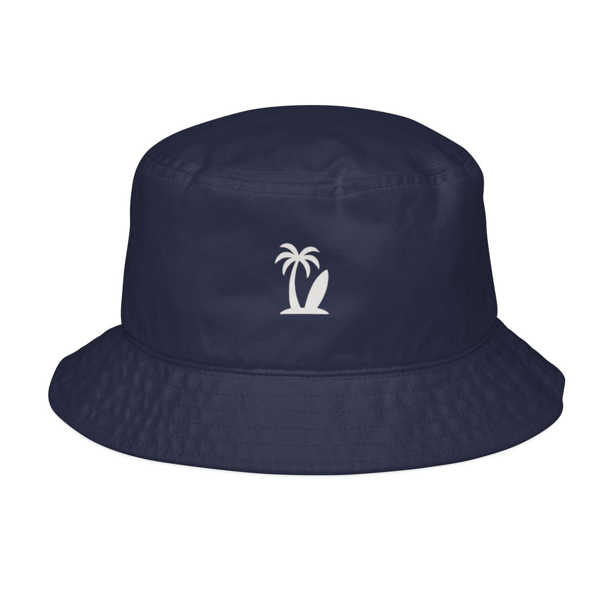 VS Embroidered Bucket Hat | 100% Cotton Twill, Short Brim, Navy