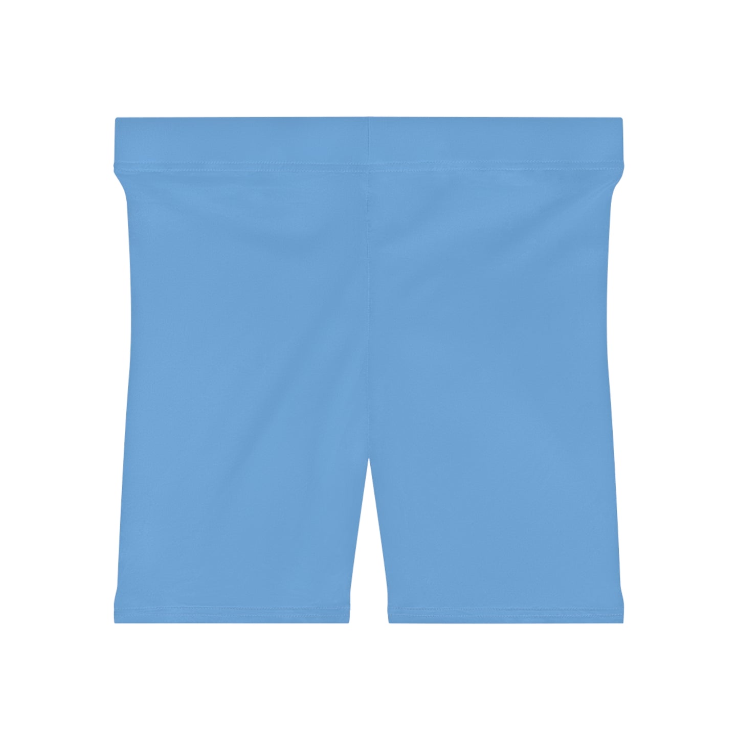 Women's Sky Blue Yoga Shorts - Comfortable Activewear Everyday Workout