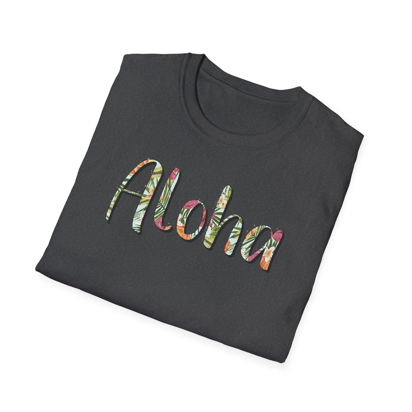 Aloha Hawaiian T-Shirt, Soft Tee, Color Options, Unisex Shirt for Summer Beach