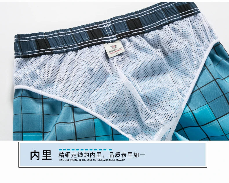 Men's Board Shorts - Elastic Waist Comfortable Quick Dry with Pockets/Liner