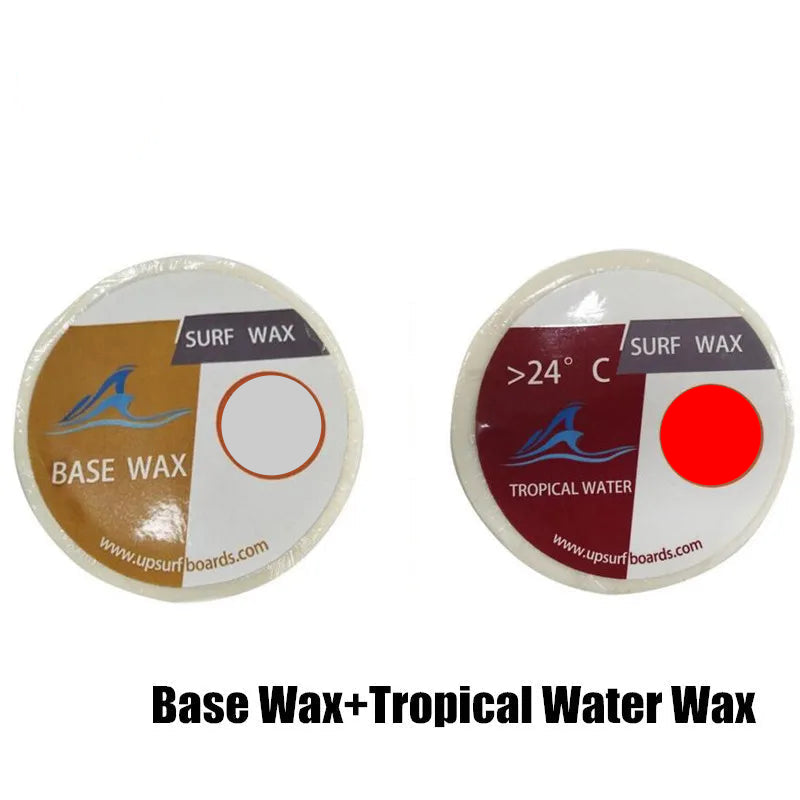 Tropical/Warm/Cool/Cold Surf Wax Options, Includes Base Wax Bar, Combo Set