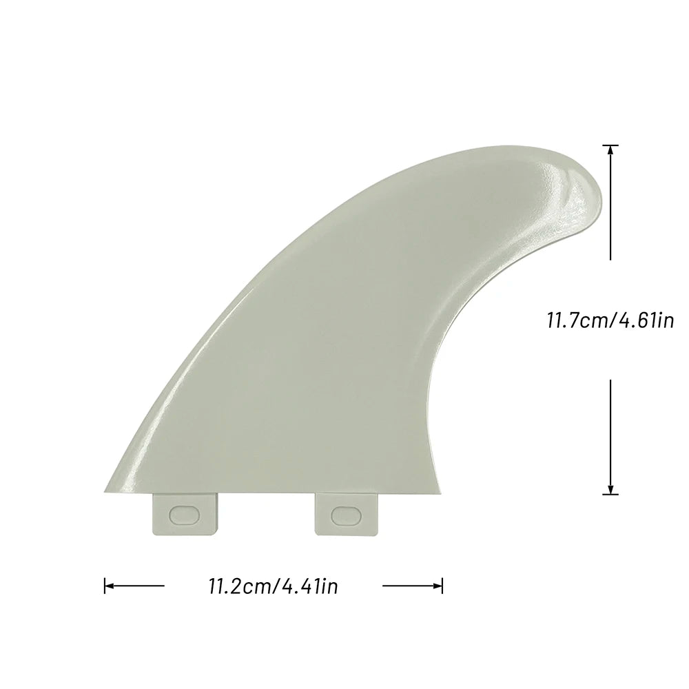 Surfboard Fin Set - M5 Medium Nylon All Purpose Surf Fins, Color Options