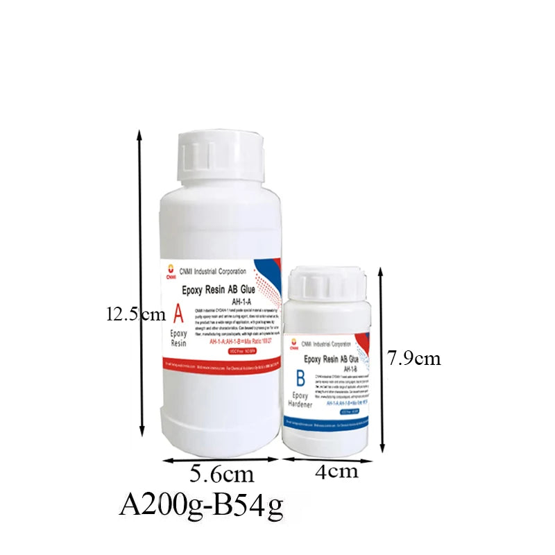 Carbon Fiber Epoxy Repair Kit - Strong Transparent Epoxy Resin with Fiberglass