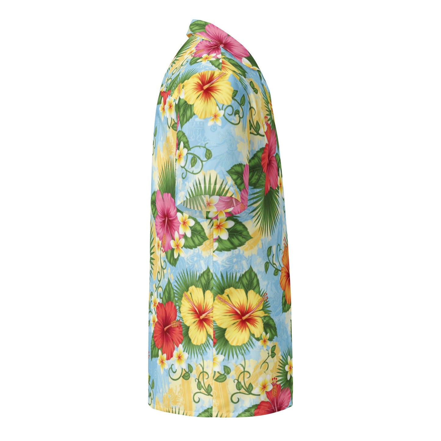 Water Flower Hawaiian Shirt, Relaxing Casual Soft Style UPF50+ Sun Protection