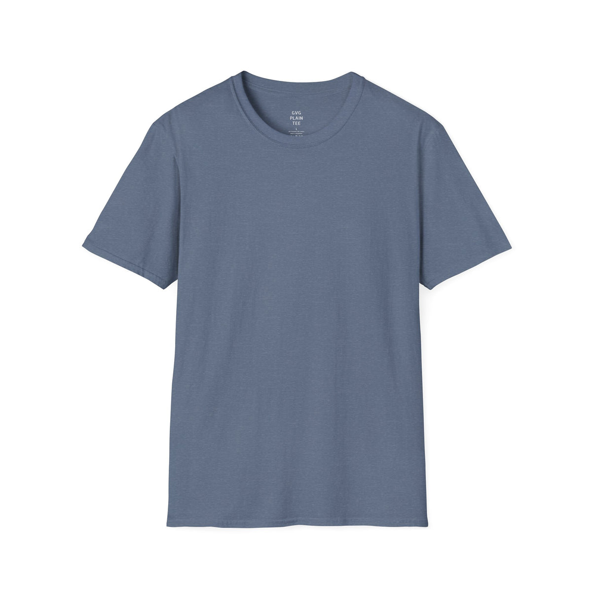 Plain Heather T-Shirt | Lightweight Soft Crew Neck Tee, Color Options