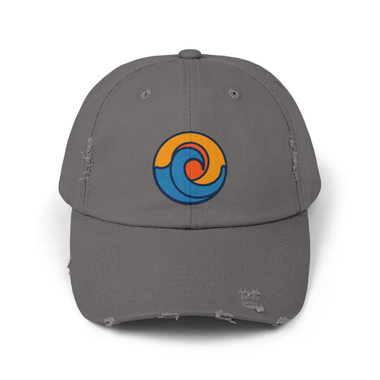 Distressed Hat - Sunset Barrel | 100% Cotton Twill Cap, Color Options