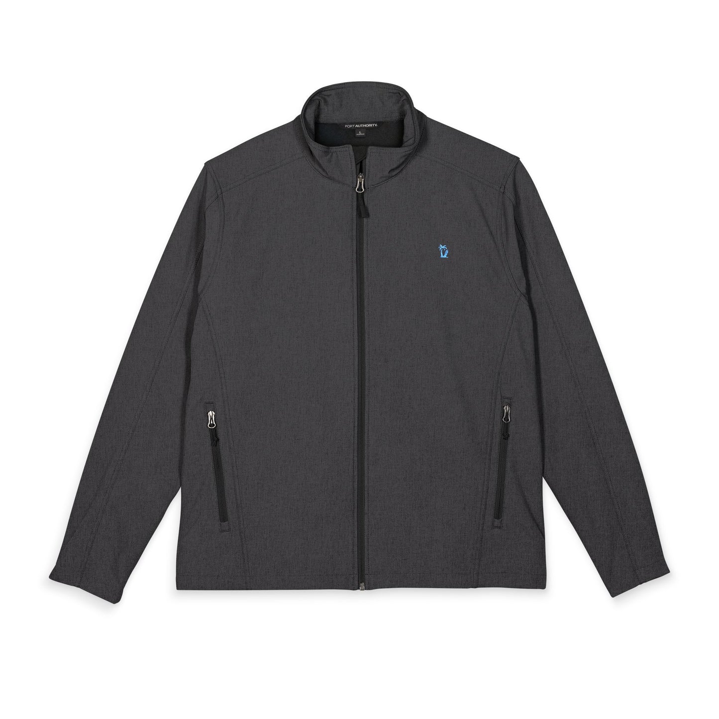 Men's Embroidered Soft Shell Jacket - Lightweight Windproof, Color Options
