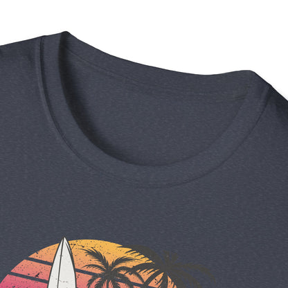 Summer Surf Club Soft T-Shirt, Sport Activewear Tee, Unisex, Color Options