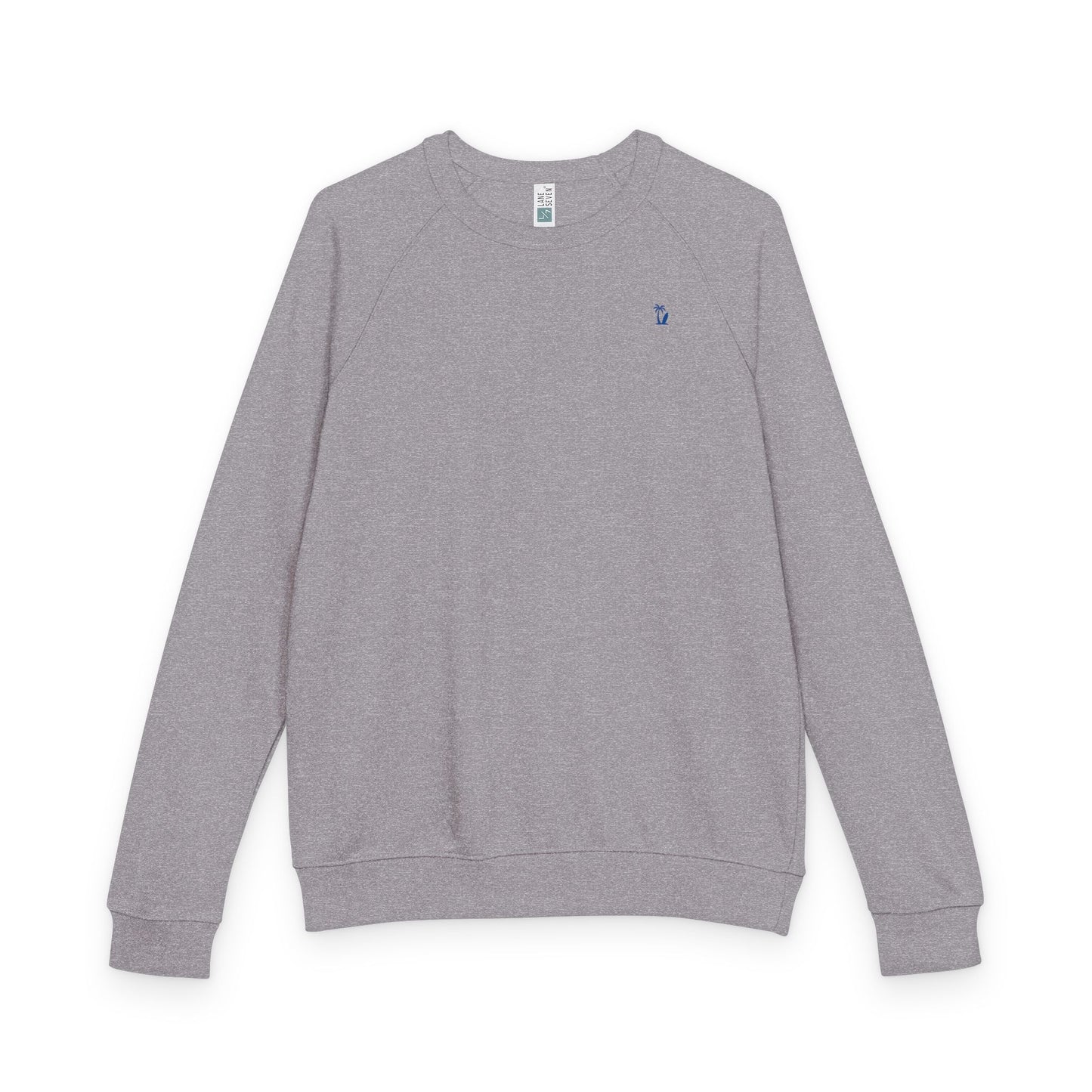 Men's Minimal VS Raglan Crewneck Sweatshirt, French Terry, Color Options