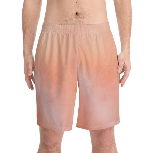 Men's 'Burnt Peach' Hybrid Board / Beach Shorts 11" - Elastic, Drawstring, 2 Pocket