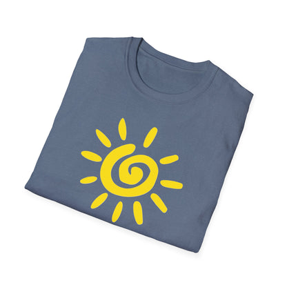 Sun Design T-Shirt, Lightweight Tee, Casual Softstyle Shirt, Color Options