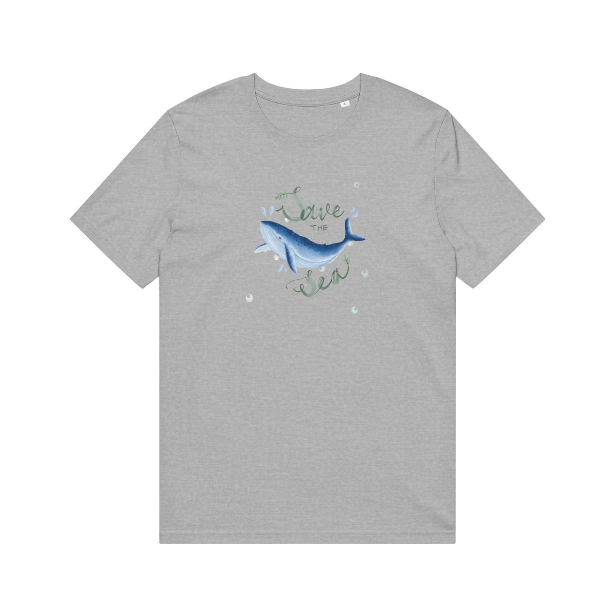 Save the Sea Organic Cotton Crew Tee | Men/Women Soft T-Shirt, Colors Available