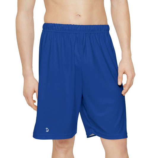 Men's Athletic Sport Shorts | Elastic Waist, Lightweight, Quick Dry, Royal Blue