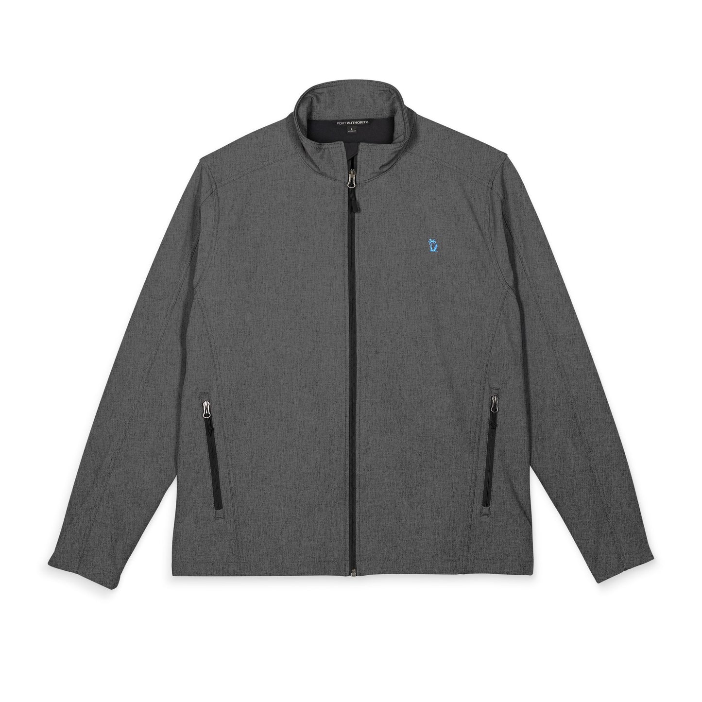 Men's Embroidered Soft Shell Jacket - Lightweight Windproof, Color Options