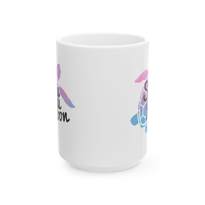 Sea You Soon Turtle Coffee Mug, 11oz or 15oz Options, Ceramic Cup