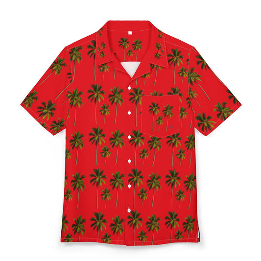 The Magnum Investigator - Classic Hawaiian Shirt, Button Down, Red