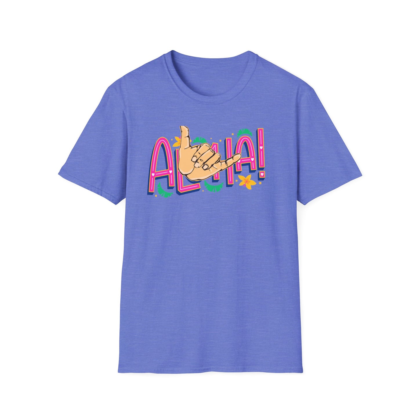 Aloha T-Shirt, Soft Style Comfort Tee, 100% Cotton Shirt, Color Options