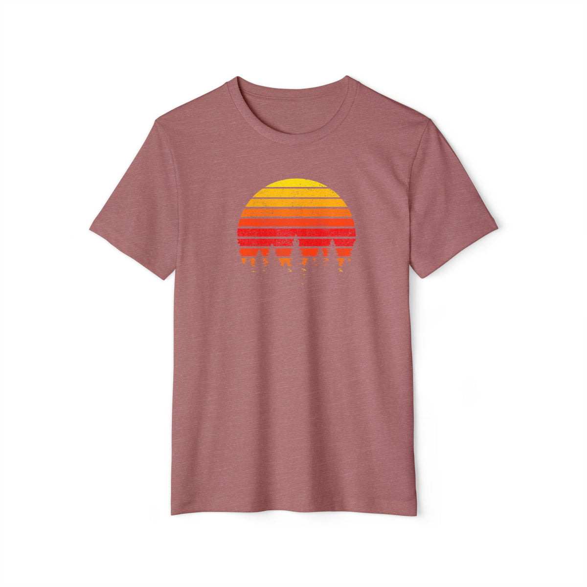 Sustainable T-Shirt 'Sunset Trees' | Men/Women, Organic-Recycled, Color Options