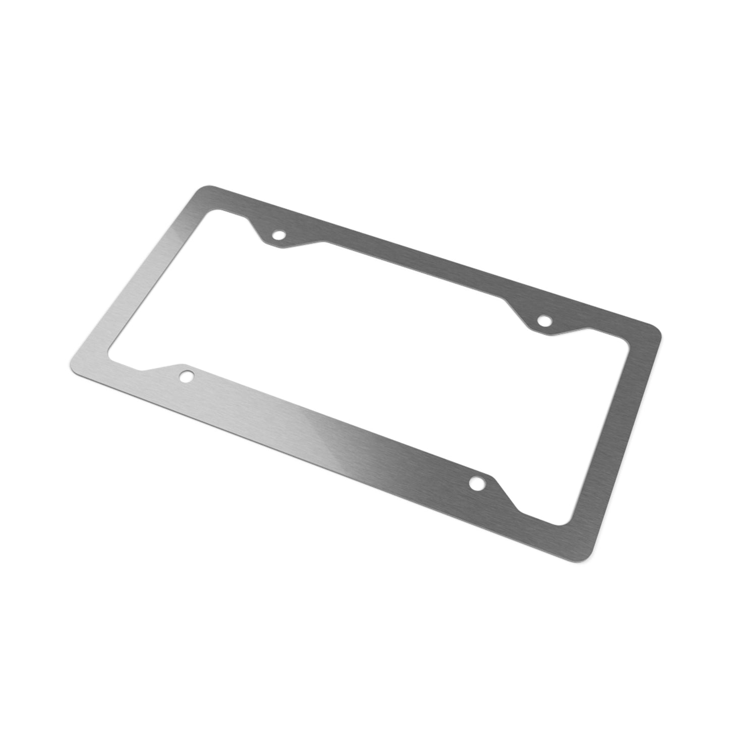 Vacay Surf Metal License Plate Frame — Stainless Steel Beach Car Accent