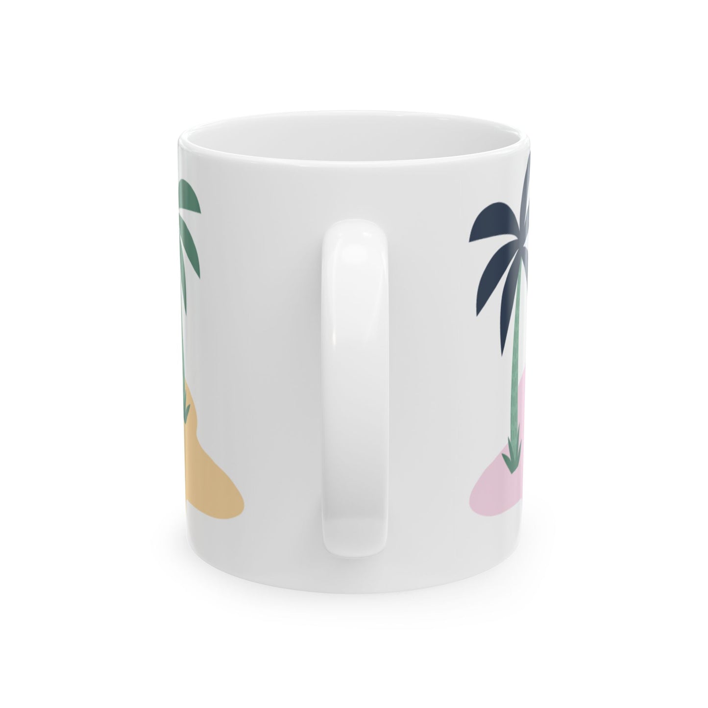 Beach Style Coffee Mug, Ceramic Coffee Cup, 11oz or 15oz Size, Perfect Gift
