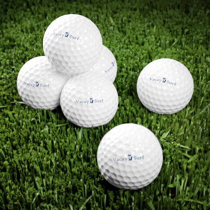 6 pcs VS Golf Ball Set | Straight Distance Style Standard Golf Balls, White