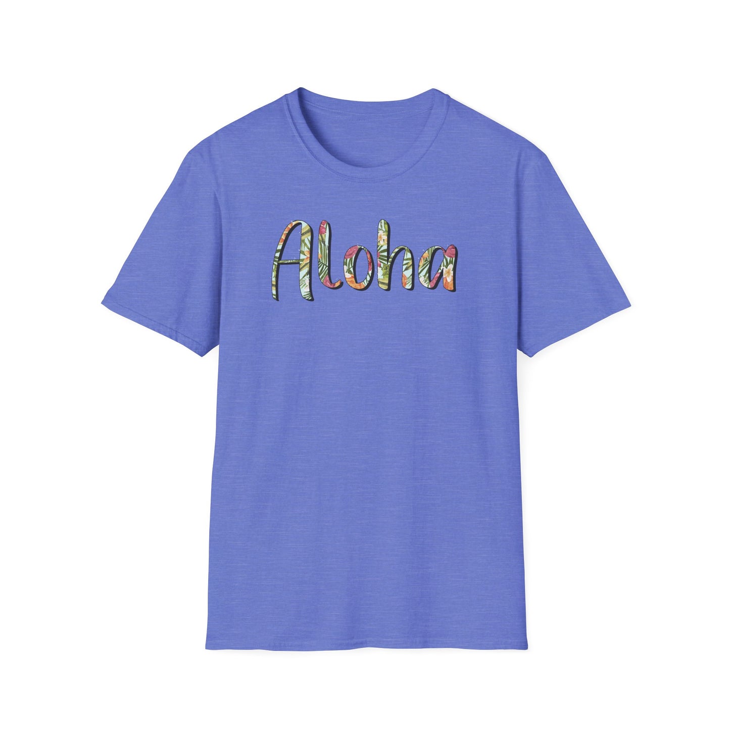 Aloha Hawaiian T-Shirt, Soft Tee, Color Options, Unisex Shirt for Summer Beach