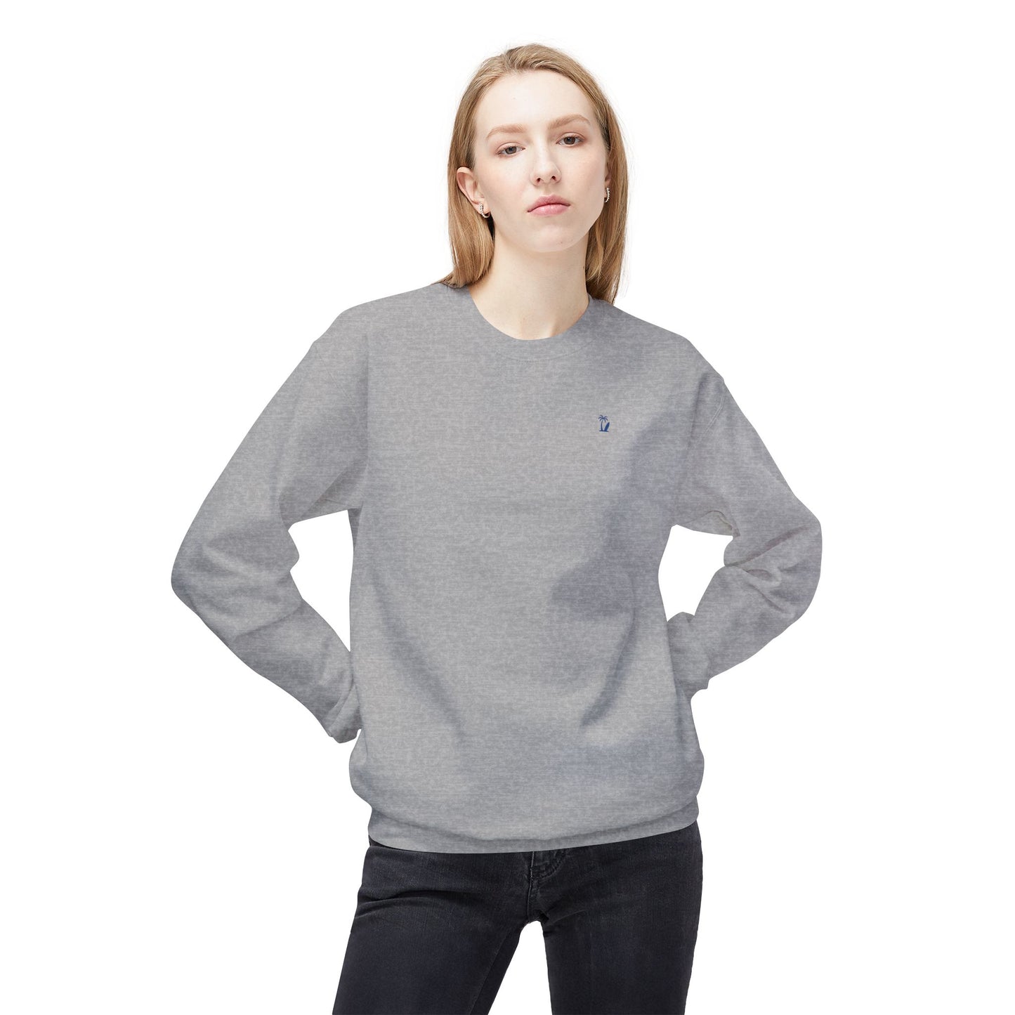 Women's VS Embroidered Crewneck Sweatshirt - Mid Weight, Color Options