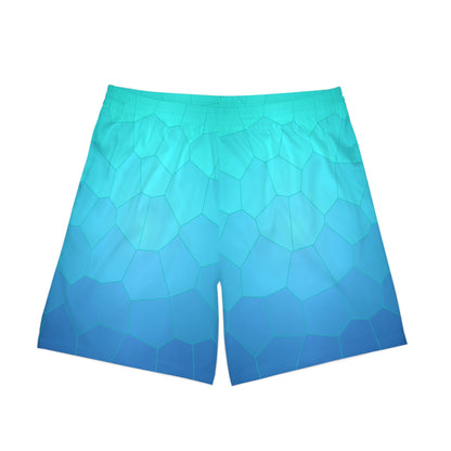 Men's Hybrid Board / Beach Shorts 11" - Quick Dry, Drawstring, Elastic, 2 Pocket
