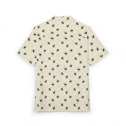 The Bee Keeper - Hawaiian Button Down Shirt, Luxury Soft Comfy Relaxed Feel