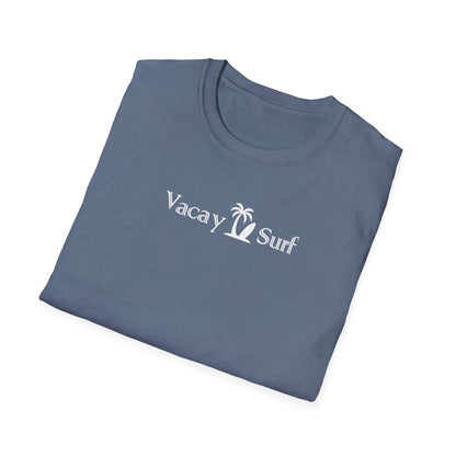 Vacay Surf T-Shirt, Comfortable Super Soft Heather Fabric Tee, Color Options