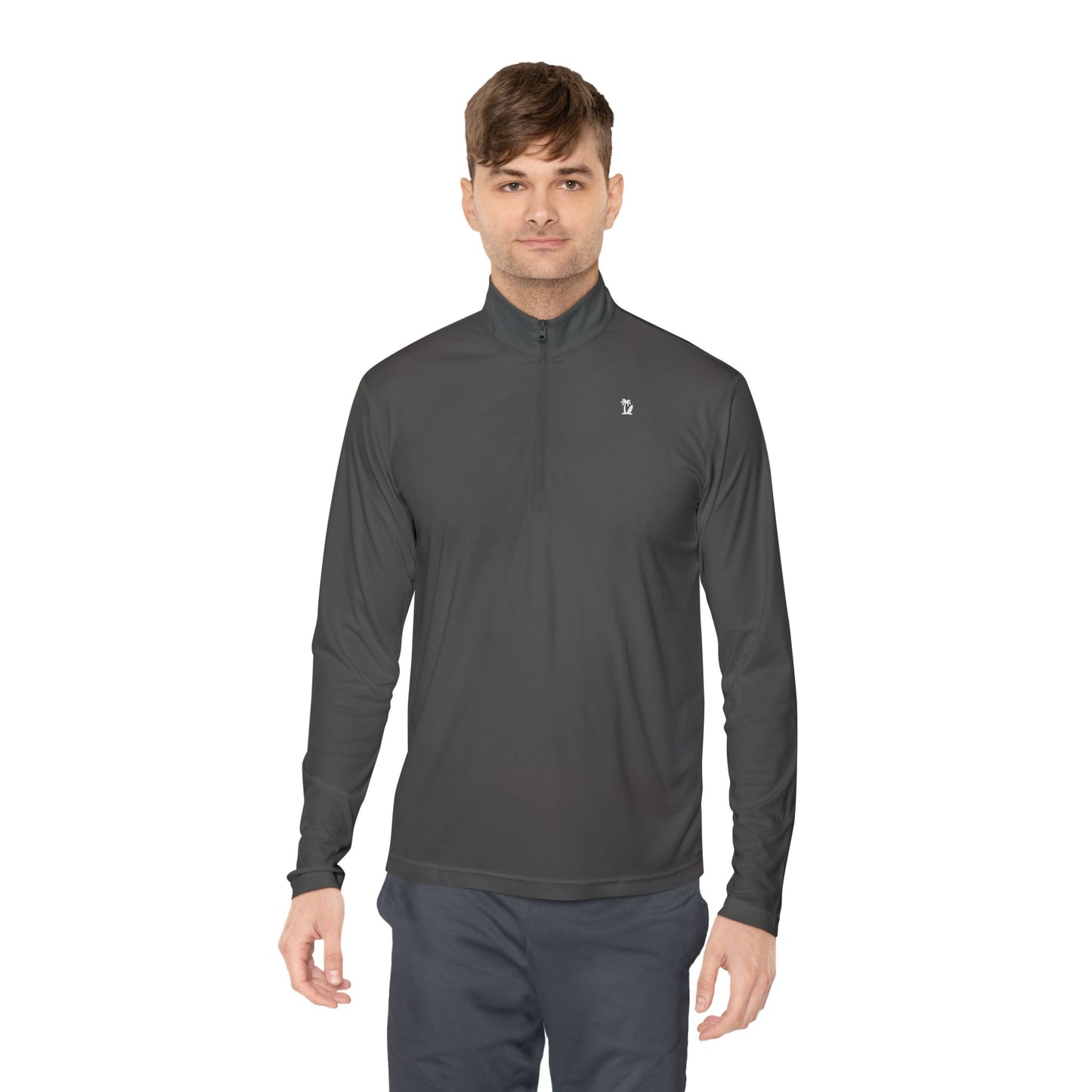 Men's Quarter-Zip Pullover - Quick Dry Minimalist Casual, Color Options