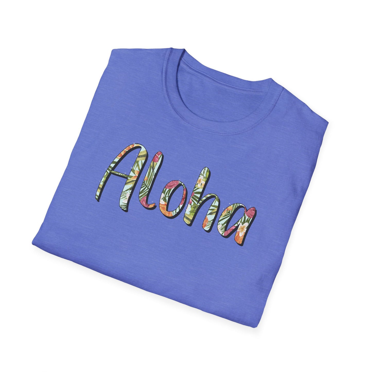 Aloha Hawaiian T-Shirt, Soft Tee, Color Options, Unisex Shirt for Summer Beach