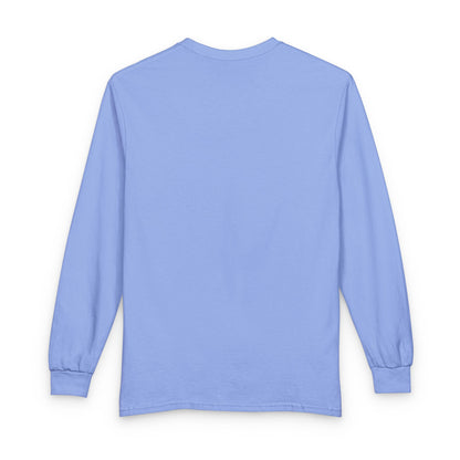 Vacay Surf Minimal Long Sleeve Tee - Casual 100% Cotton, Color Options