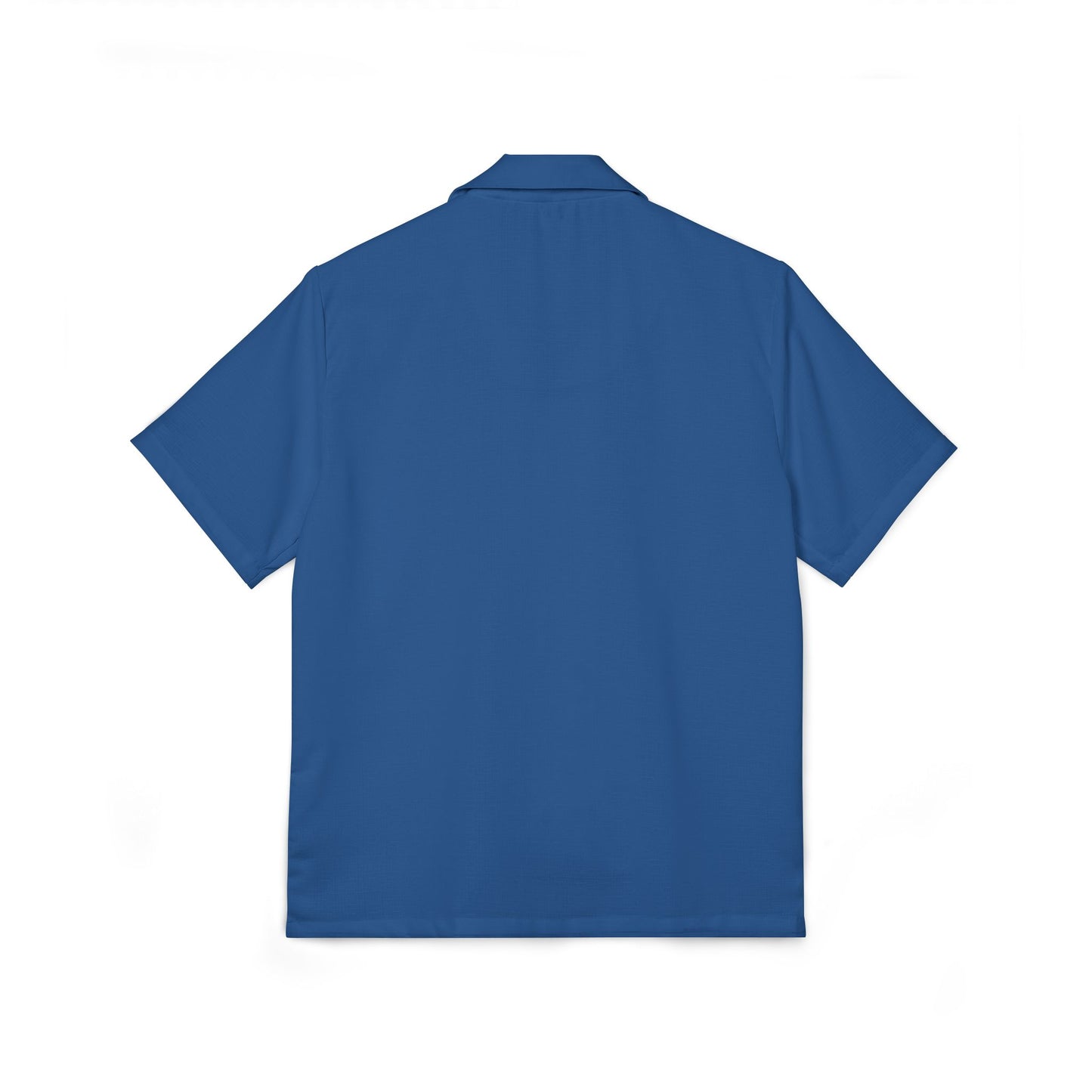 Men's Eco-Recycled Blue Hawaiian Camp Shirt - Minimal Soft Lightweight