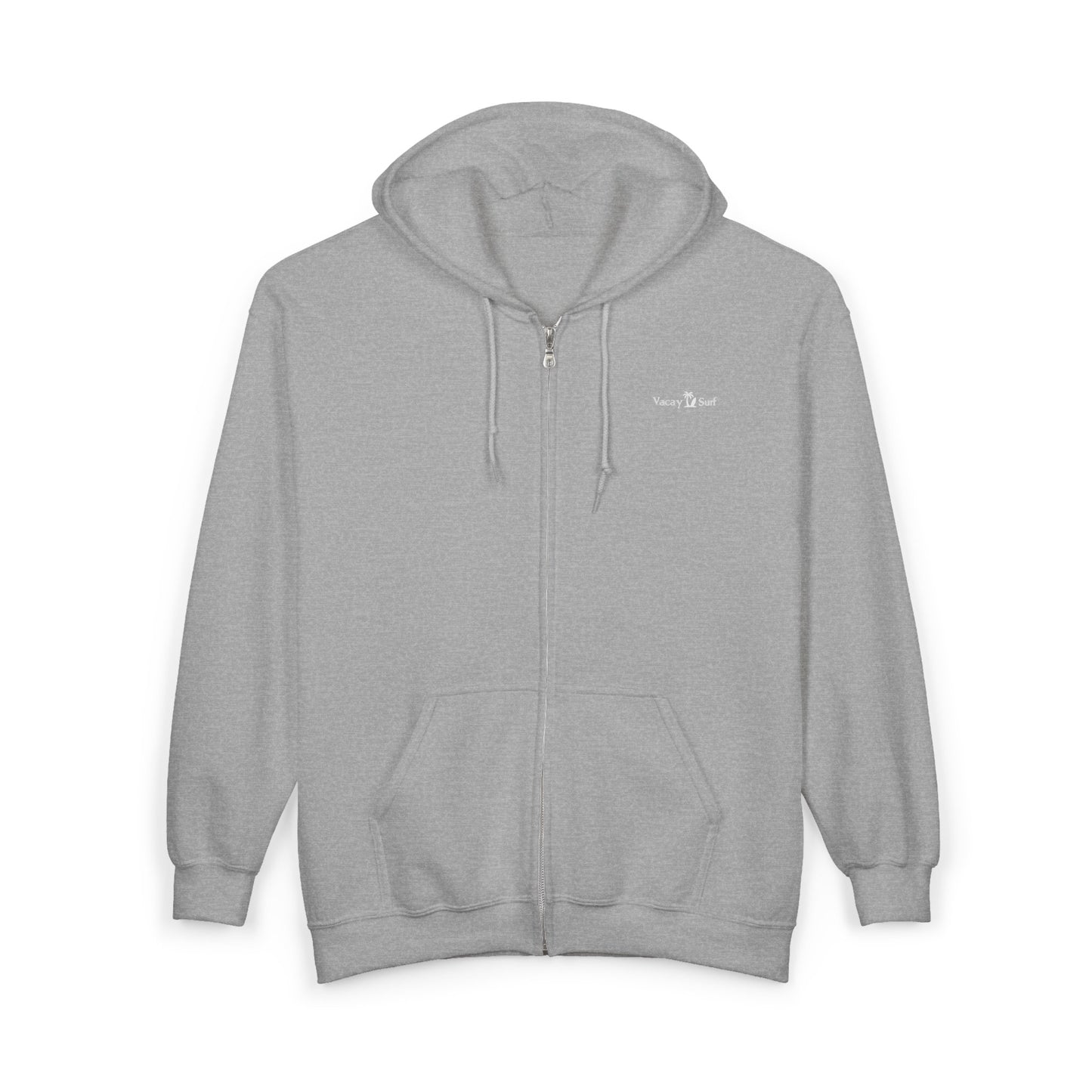 Vacay Surf Zip Hoodie - Soft Comfortable Full‑Zip Sweatshirt, Color Options