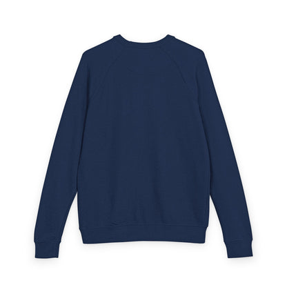 Raglan Crewneck Sweatshirt, Minimal Design French Terry, Color Options