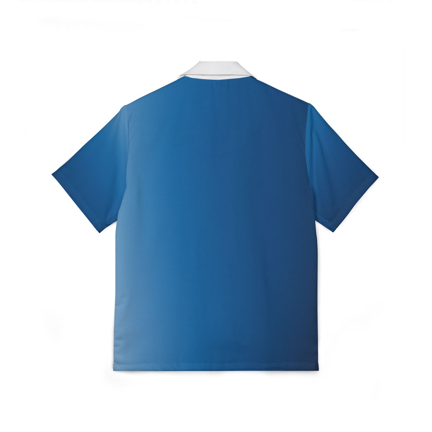 Men's Eco-Recycled Hawaiian Camp Shirt 'The Dreamer' - Lightweight, Blue