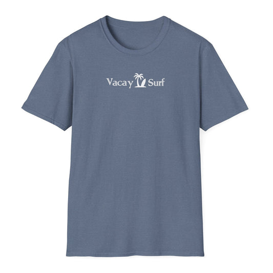 Vacay Surf T-Shirt, Comfortable Super Soft Heather Fabric Tee, Color Options