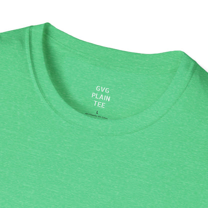 Plain Heather T-Shirt | Lightweight Soft Crew Neck Tee, Color Options