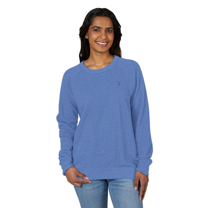 Women's Minimal VS Raglan Crewneck Sweatshirt, French Terry, Color Options