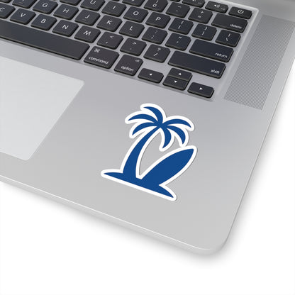 5 Pack - Vacay Surf Sticker - Blue and White Color, 3" to 6" Size Options