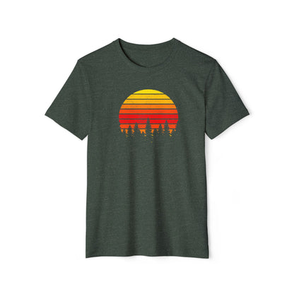 Sustainable T-Shirt 'Sunset Trees' | Men/Women, Organic-Recycled, Color Options