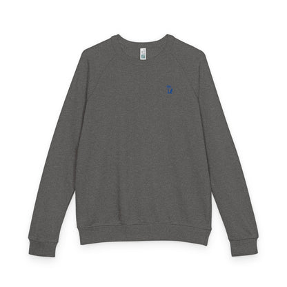 Raglan Crewneck Sweatshirt, Minimal Design French Terry, Color Options
