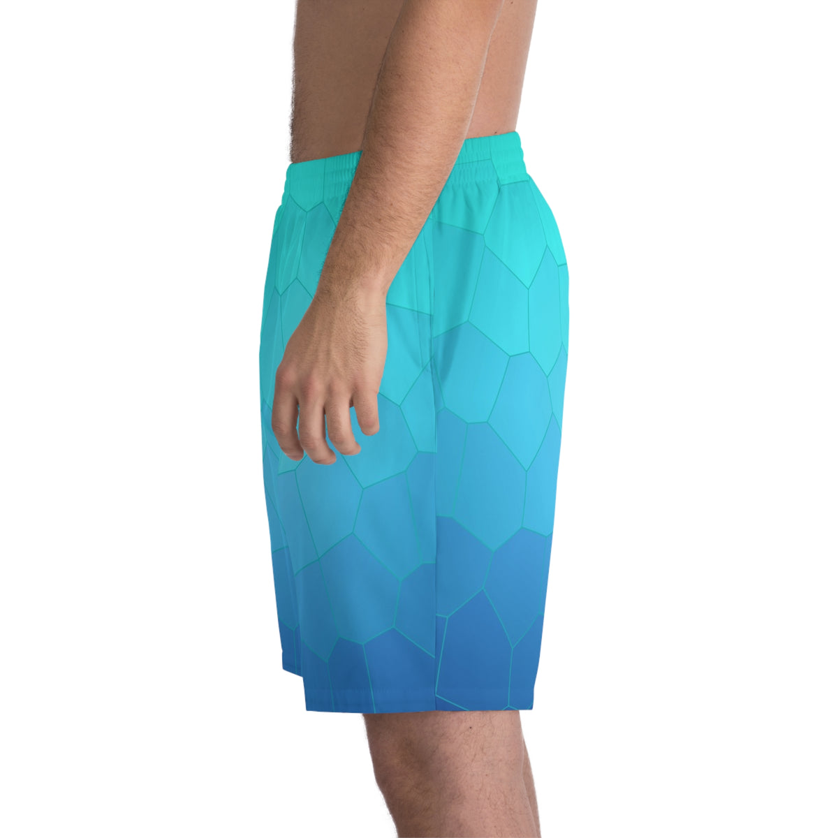 Men's Hybrid Board / Beach Shorts 11" - Quick Dry, Drawstring, Elastic, 2 Pocket