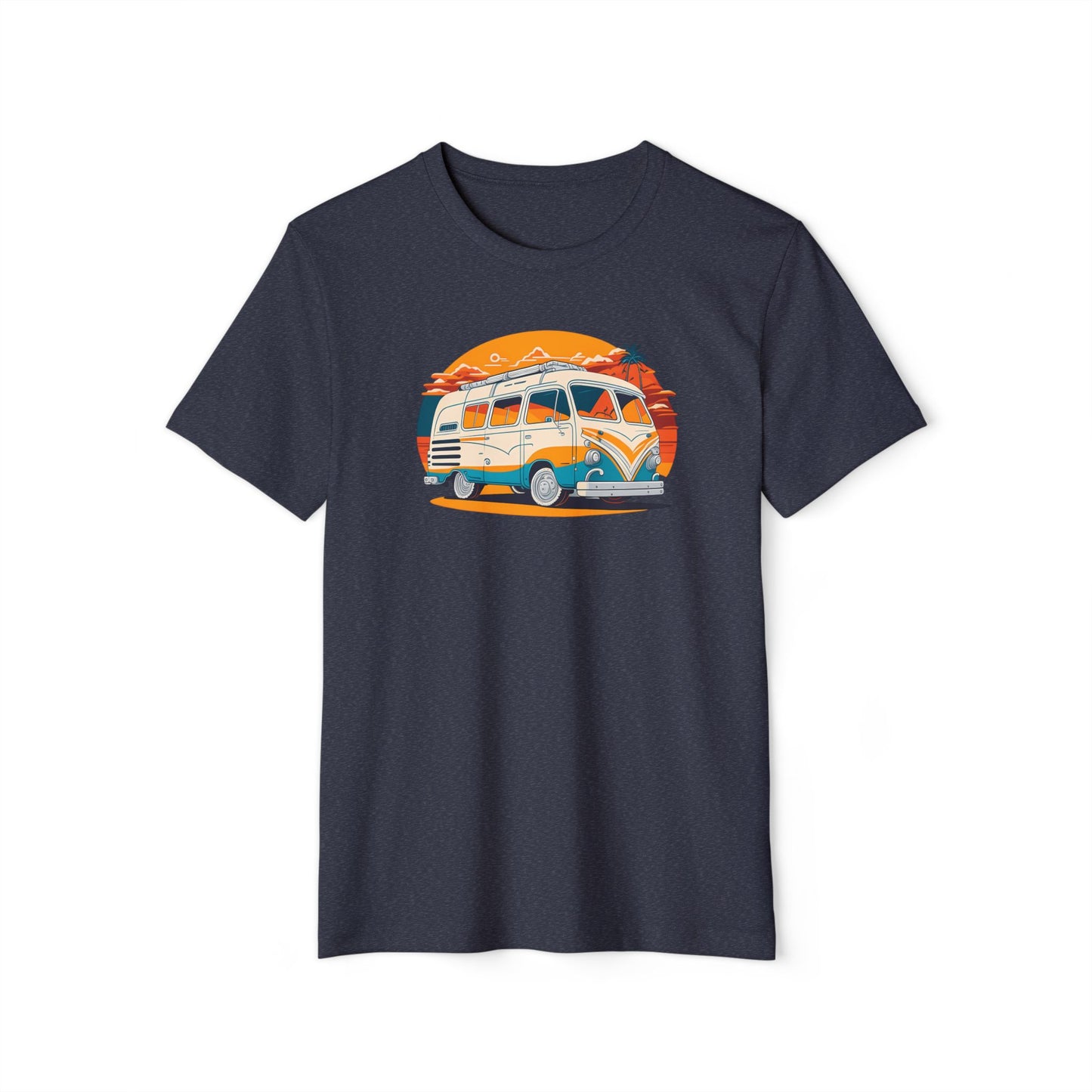 Eco-Friendly Beach Cruiser T-Shirt, Fun Soft Sustainable Tee, Color Options