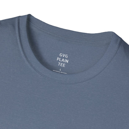 Plain Heather T-Shirt | Lightweight Soft Crew Neck Tee, Color Options