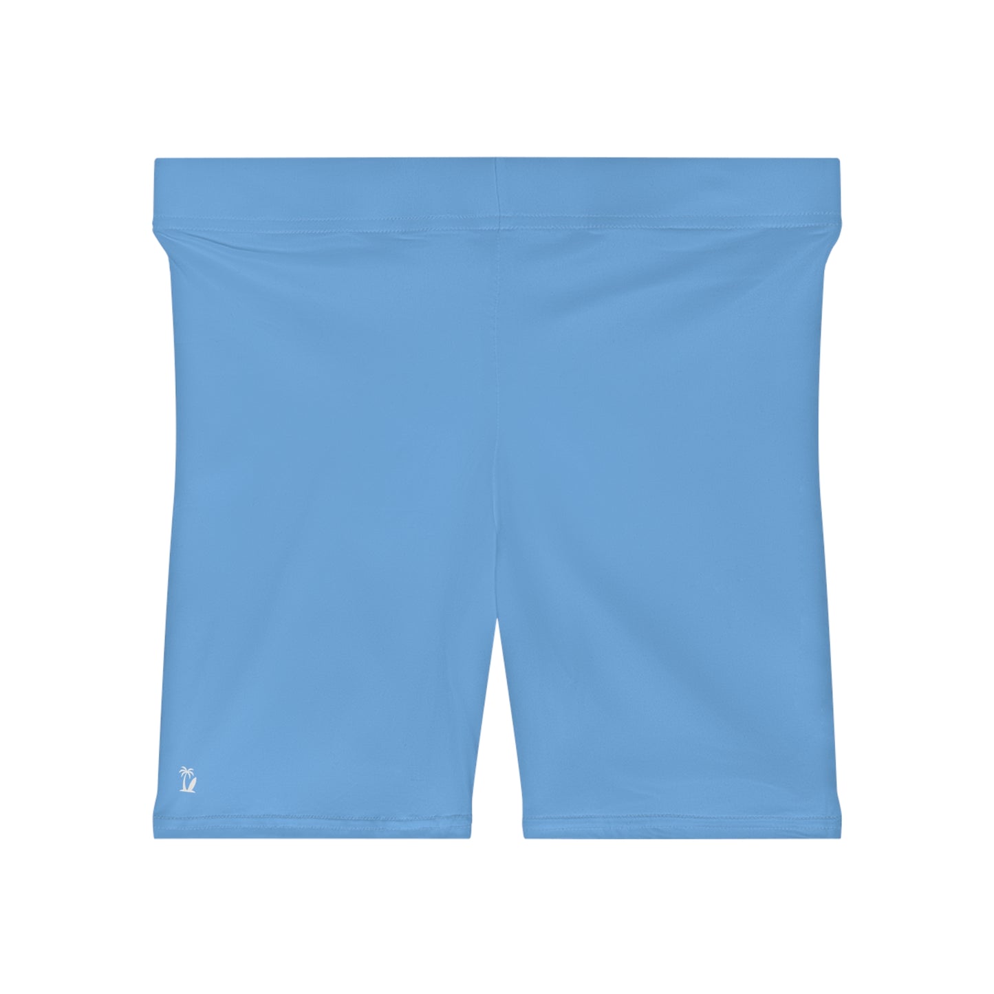 Women's Sky Blue Yoga Shorts - Comfortable Activewear Everyday Workout