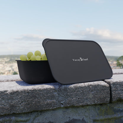 Sustainable Lunch / Bento Box | 100% PLA Bioplastic, Fitted Lid, Band, PLA Utensils